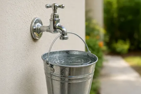Eimer am Wasserhahn ki-generiert