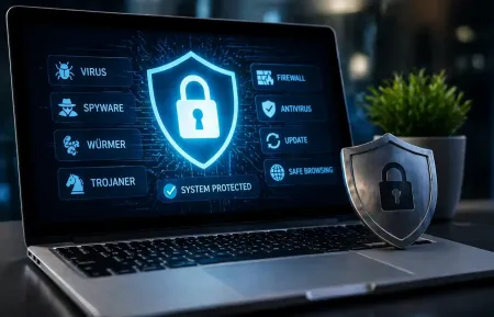 PC und Laptop vor Viren schützen ki-generiert