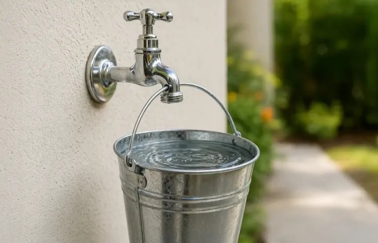 Eimer am Wasserhahn ki-generiert
