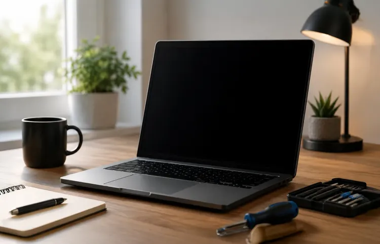 Laptop bleibt dunkel ki-generiert
