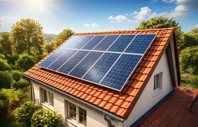 Solaranlage auf dem Dach ki-generiert
