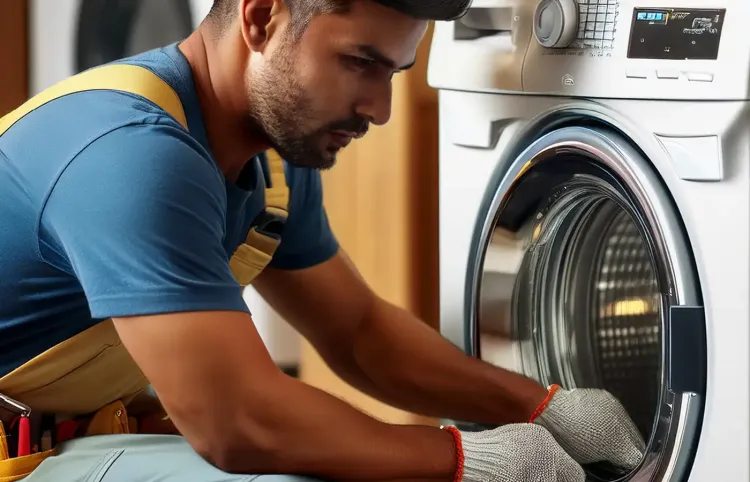 Transportsicherung Waschmaschine (ki-generiert)