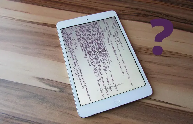 iPad hängt sich auf oder geht nicht an