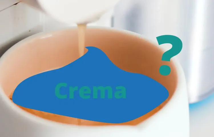 Perfekte Crema auf dem Kaffee