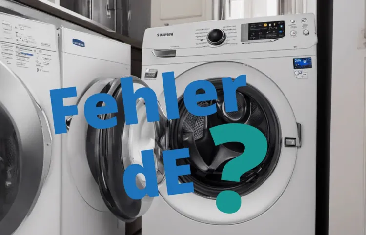 Samsung Trockner Fehler dE und dF