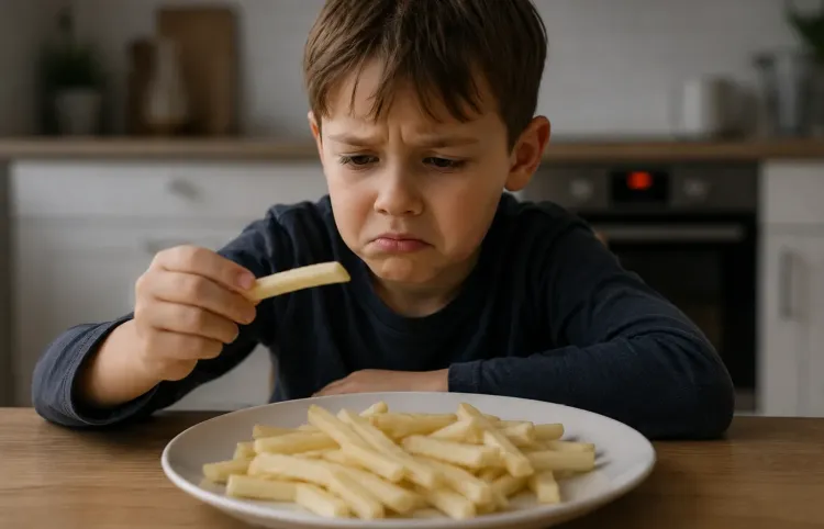 unzufrieden mit Pommes ki-generiert