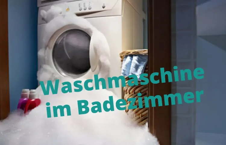 Waschmaschine im Badezimmer