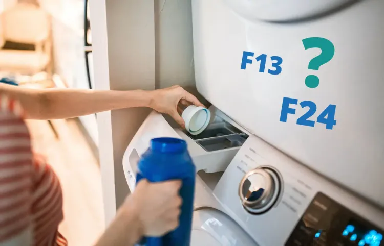 Hisense Waschmaschine Fehler F13 und F24